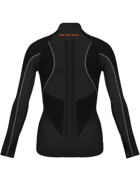 Koszulka termoaktywna dziecięca Reusch Undershirt Junior Warm Black/Orange-Popsicle