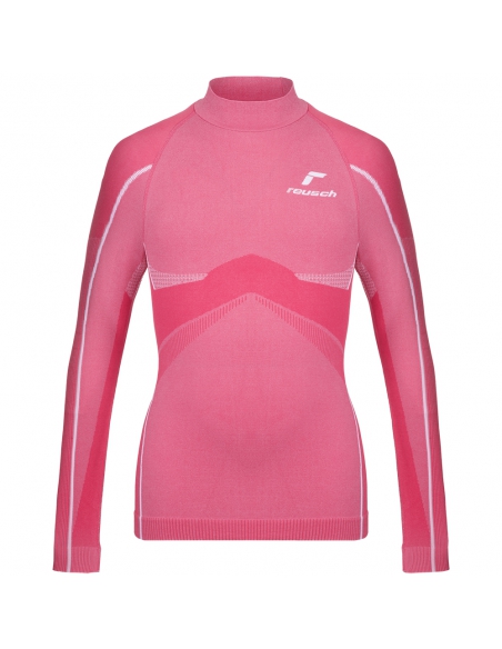 Koszulka termoaktywna dziecięca Reusch Undershirt Junior Warm Raspberry/White