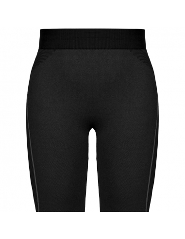 Spodnie termoaktywne dziecięce Reusch Leggings Junior Warm Black/Orange-Popsicle