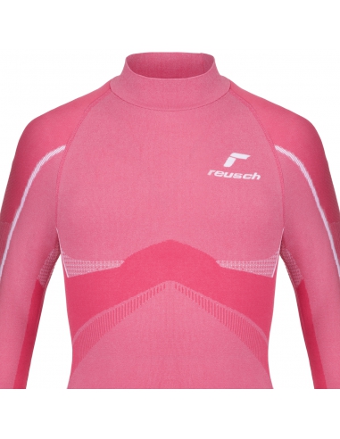 Koszulka termoaktywna dziecięca Reusch Undershirt Junior Warm Raspberry/White