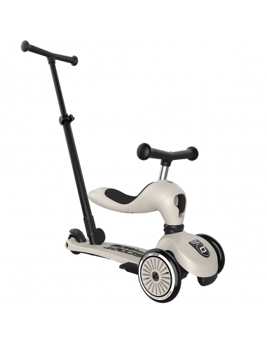 Hulajnoga Jeździk Scoot&Ride Highwaykick1 Push and Go 2w1 Ash (drążek do pchania) + pasek do noszenia GRATIS