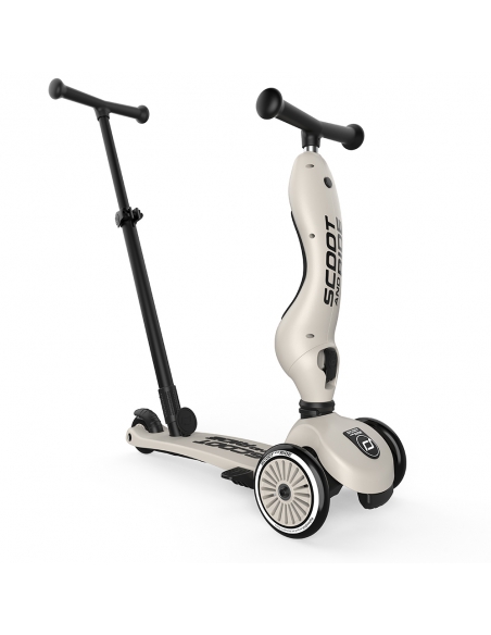 Hulajnoga Jeździk Scoot&Ride Highwaykick1 Push and Go 2w1 Ash (drążek do pchania) + pasek do noszenia GRATIS