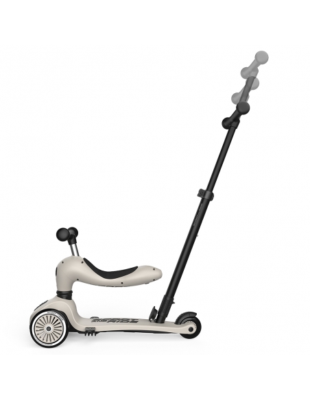 Hulajnoga Jeździk Scoot&Ride Highwaykick1 Push and Go 2w1 Ash (drążek do pchania) + pasek do noszenia GRATIS