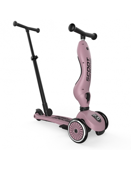 Hulajnoga Jeździk Scoot&Ride Highwaykick1 Push and Go 2w1 Wildberry (drążek do pchania) + pasek do noszenia GRATIS