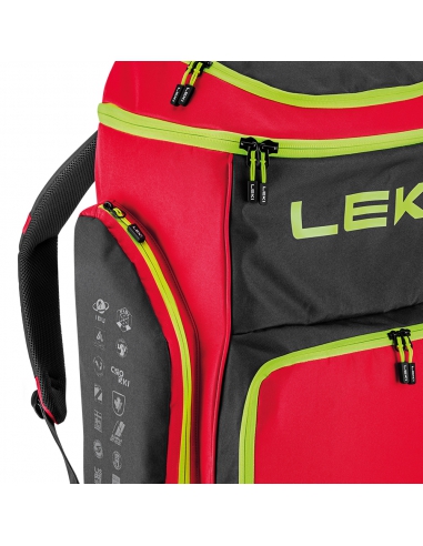 Plecak narciarski Leki SKIBOOT BAG WCR Bright Red/Black/Neon Yellow 85L