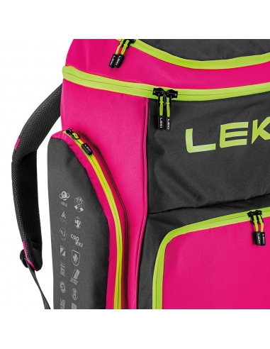 Plecak narciarski Leki SKIBOOT BAG WCR Neon Pink/Black/Neon Yellow 85L