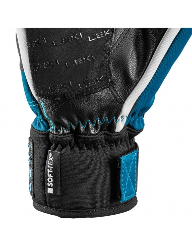 Rękawice narciarskie Leki Patrol 3D Junior (pięciopalczaste) Petrol-Graphite