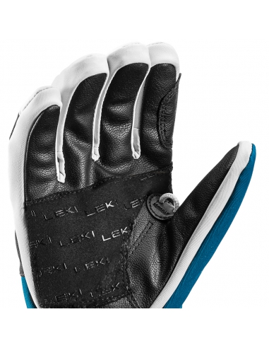Rękawice narciarskie Leki Patrol 3D Junior (pięciopalczaste) Petrol-Graphite