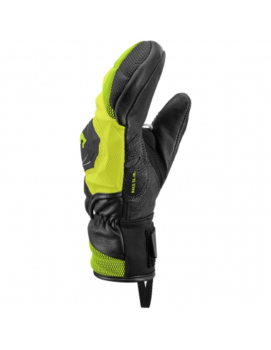 Rękawice narciarskie Leki WCR Venom 3D Junior Mitten (jednopalczaste) Black/Ice-Lemon