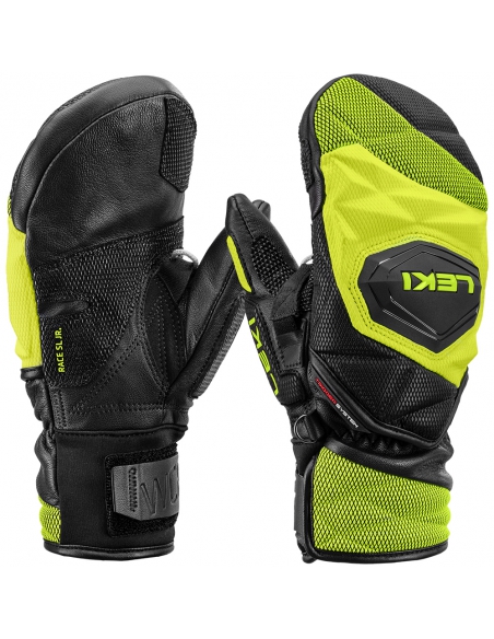 Rękawice narciarskie Leki WCR Venom 3D Junior Mitten (jednopalczaste) Black/Ice-Lemon
