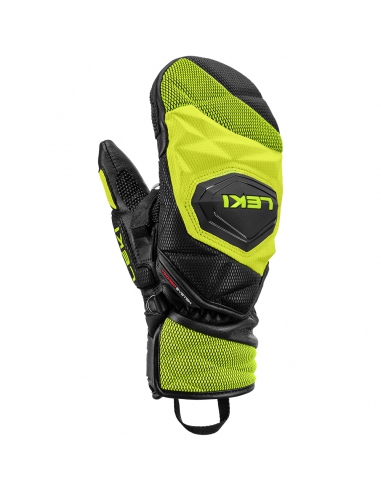 Rękawice narciarskie Leki WCR Venom 3D Junior Mitten (jednopalczaste) Black/Ice-Lemon