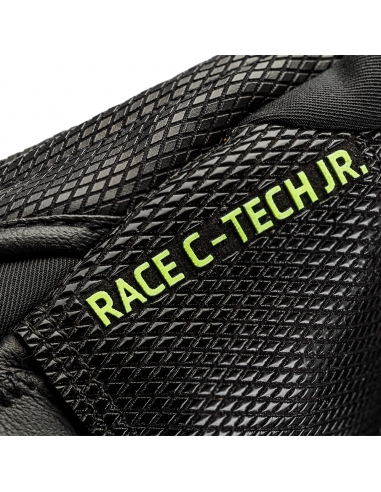 Rękawice narciarskie Leki WCR C-Tech 3D Junior (pięciopalczaste) Black/Ice-Lemon