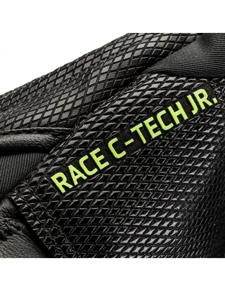 Rękawice narciarskie Leki WCR C-Tech 3D Junior (pięciopalczaste) Black/Ice-Lemon