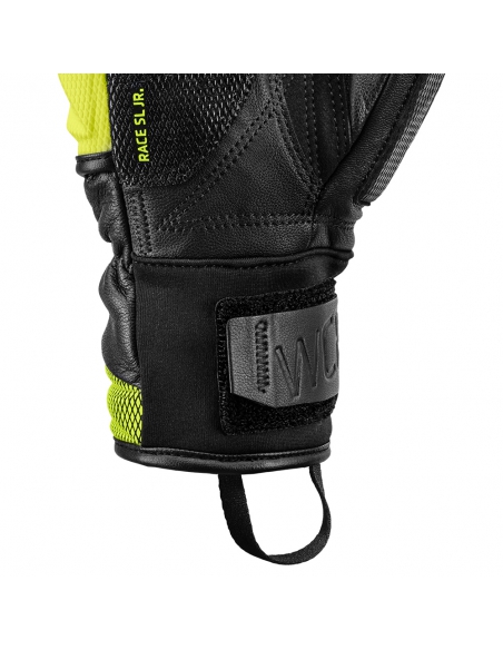 Rękawice narciarskie Leki WCR Venom 3D Junior Mitten (jednopalczaste) Black/Ice-Lemon