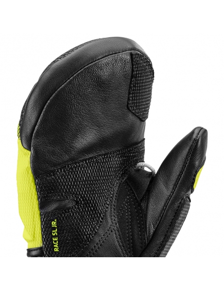 Rękawice narciarskie Leki WCR Venom 3D Junior Mitten (jednopalczaste) Black/Ice-Lemon