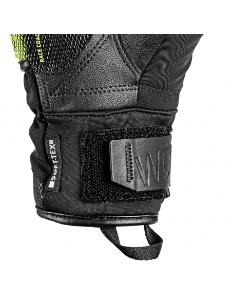 Rękawice narciarskie Leki WCR Coach 3D Junior (pięciopalczaste) Black/Ice-Lemon