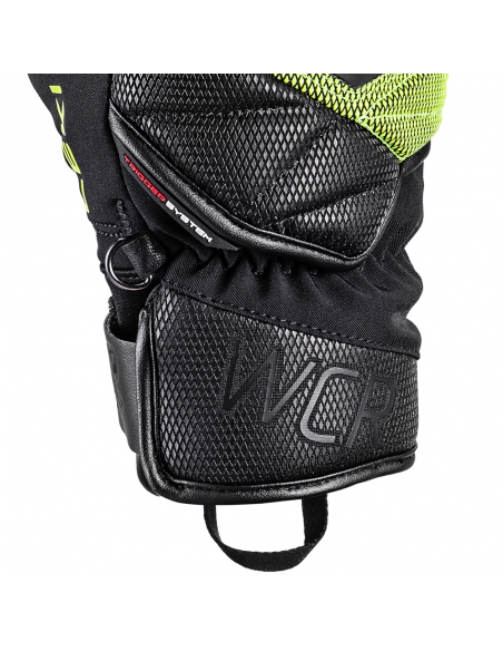 Rękawice narciarskie Leki WCR Coach 3D Junior (pięciopalczaste) Black/Ice-Lemon