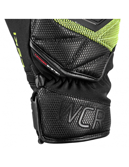 Rękawice narciarskie Leki WCR Coach 3D Junior Mitten (jednopalczaste) Black/Ice-Lemon