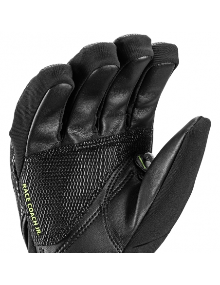 Rękawice narciarskie Leki WCR C-Tech 3D Junior (pięciopalczaste) Black/Ice-Lemon