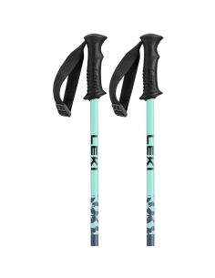 Kije narciarskie Leki Rider Kids Kije LEKI RIDER Dark Blue/Light Turquoise/White