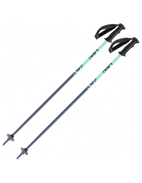 Kije narciarskie Leki Rider Kids Kije LEKI RIDER Dark Blue/Light Turquoise/White