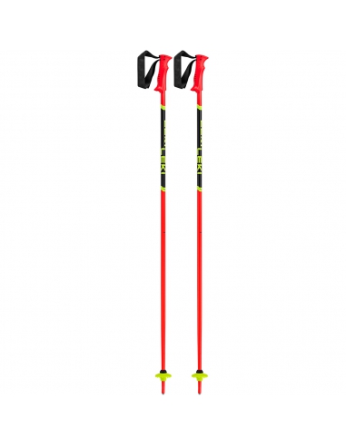 Kije narciarskie Leki Racing Kids Bright Red/Black/Neon Yellow