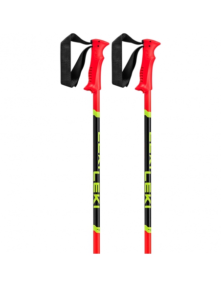 Kije narciarskie Leki Racing Kids Bright Red/Black/Neon Yellow