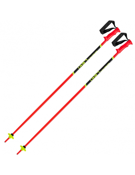 Kije narciarskie Leki Racing Kids Bright Red/Black/Neon Yellow