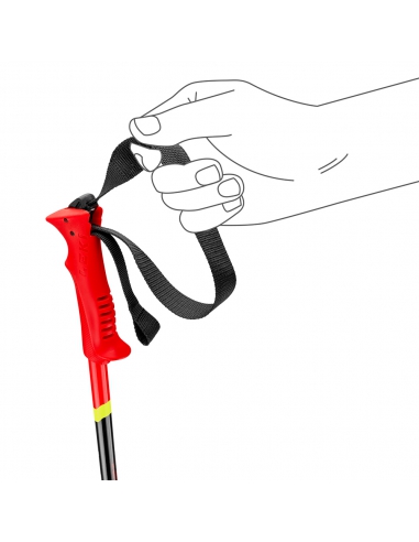 Kije narciarskie Leki Racing Kids Bright Red/Black/Neon Yellow