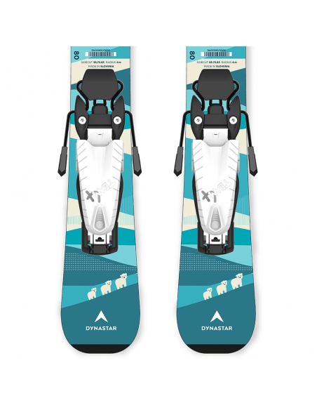 Narty dziecięce Dynastar MY FIRST  + wiązania Look Team 4 GW