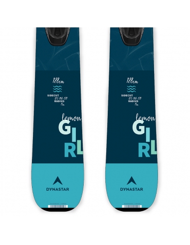 Narty dziecięce Dynastar LEMON GIRL + wiązania Look KID 4 GW