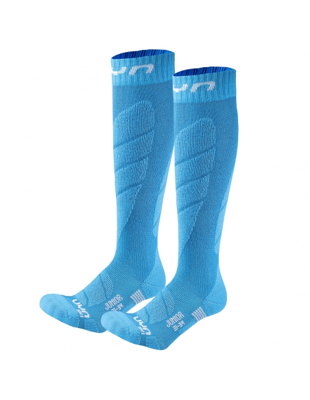 Skarpety narciarskie dziecięce UYN Junior Ski Socks Turquoise