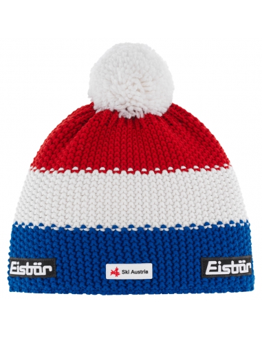 Czapka z pomponem Eisbar STAR POMPON SKA FRANCE Blue-White-Red