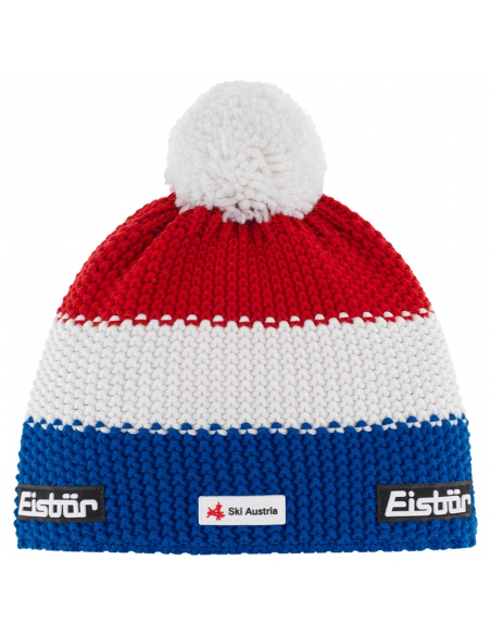 Czapka z pomponem Eisbar STAR POMPON SKA FRANCE Blue-White-Red