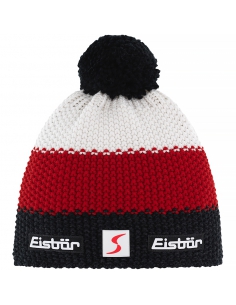 Czapka z pomponem Eisbar Star Pompon SKA KIDS multicolor black-red-white
