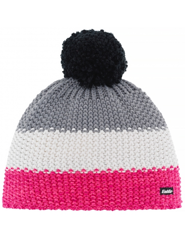 Czapka z pomponem Eisbar Star Pompon KIDS multicolor pink-white-grey