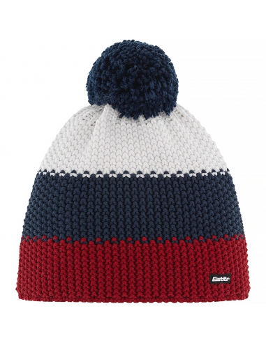 Czapka z pomponem Eisbar Star Pompon KIDS multicolor red-white-navy