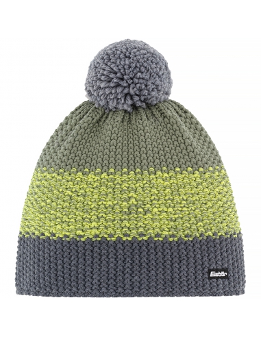 Czapka z pomponem Eisbar Star Pompon KIDS multicolor grey-green