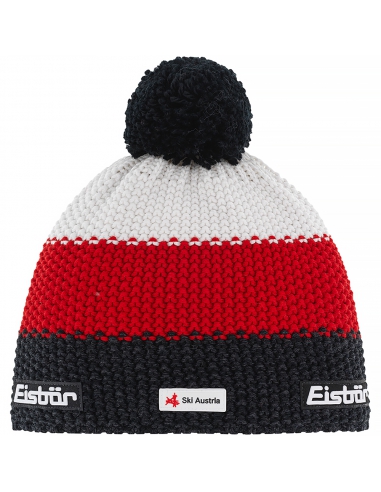 Czapka z pomponem Eisbar STAR POMPON SKA 941 multicolor black-red-white
