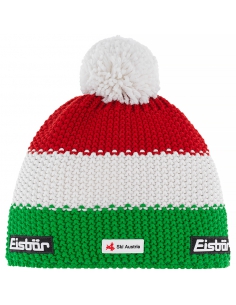 Czapka z pomponem Eisbar STAR POMPON SKA ITALY multicolor green-white-red