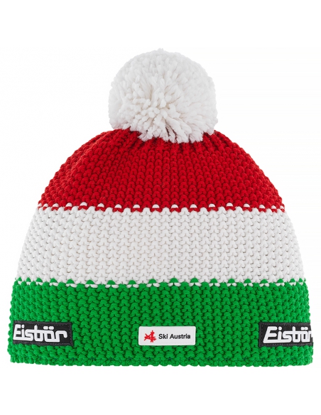 Czapka z pomponem Eisbar STAR POMPON SKA ITALY multicolor green-white-red Czapka z pomponem Eisbar STAR POMPON SKA ITALY multicolor green-white-red