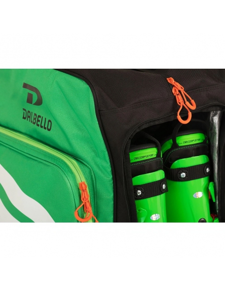Plecak narciarski Dalbello RACE BOOT & HELMET BACKPACK Green/White/Orange 56L