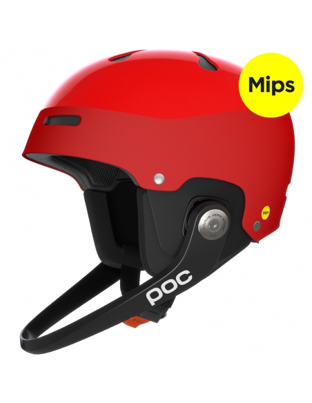 Kask narciarski POC ARTIC SL MIPS (z odpinaną i regulowaną gardą) Prismane Red