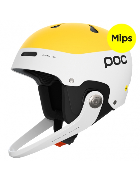 Kask narciarski POC ARTIC SL MIPS (z odpinaną i regulowaną gardą) Aventurine Yellow