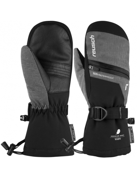 Rękawice narciarskie Reusch Lando R-TEX® XT Junior Mitten (jednopalczaste) Black/Black Melange
