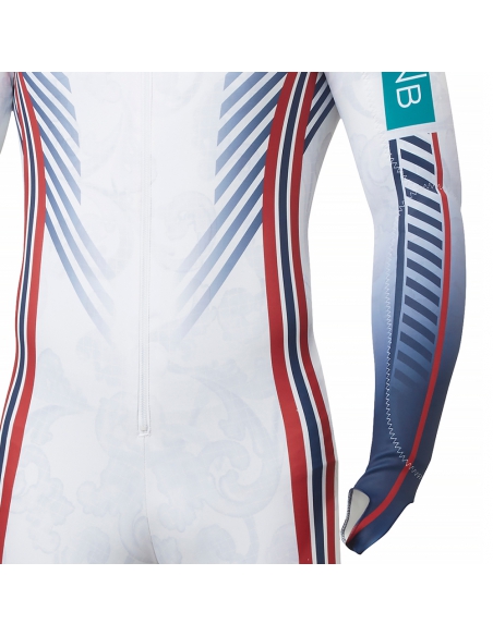 Guma narciarska kombinezon Helly Hansen Juniors' World Cup GS Speed Suit Snow White