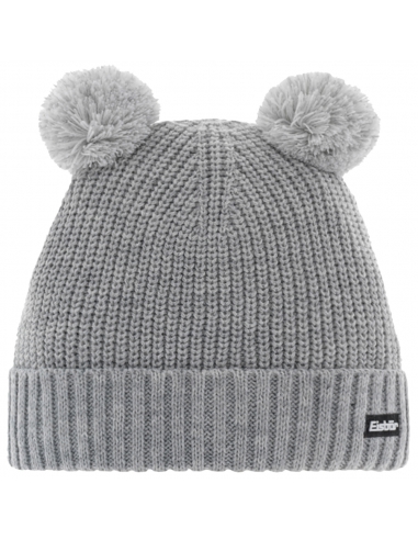 Czapka z pomponami Eisbar PONTI POMPON KIDS 106 Light Grey