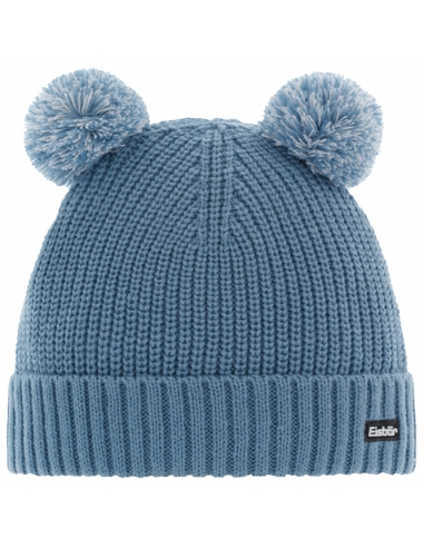 Czapka dziecięca z pomponami Eisbar PONTI POMPON KIDS 234 Light Blue