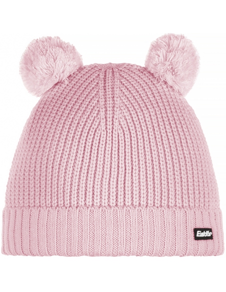 Czapka dziecięca z pomponami Eisbar PONTI POMPON KIDS 774 Light Pink