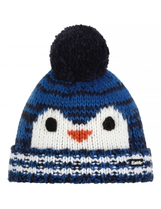 Czapka dziecięca z pomponem Eisbar RICO POMPON KIDS 224 Blue